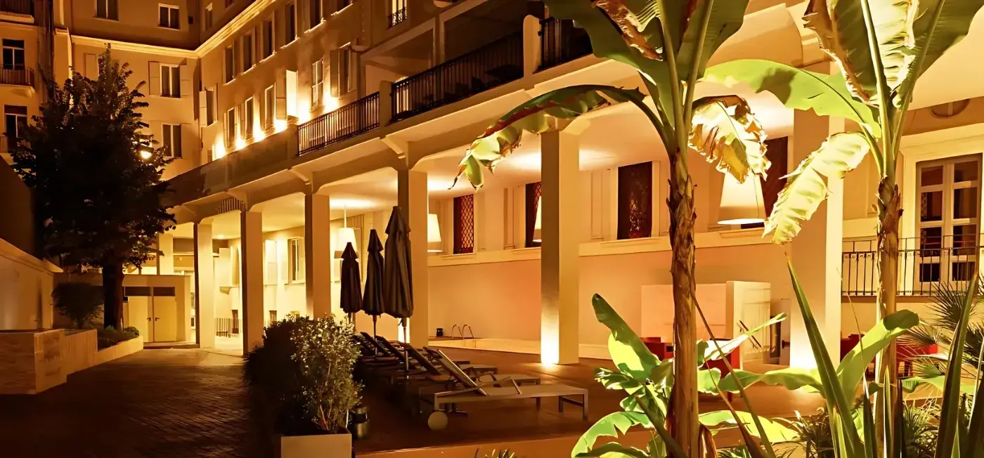 Night view of The Building Hotel Rome, Dubrovnik